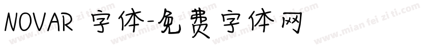 NOVAR 字体字体转换